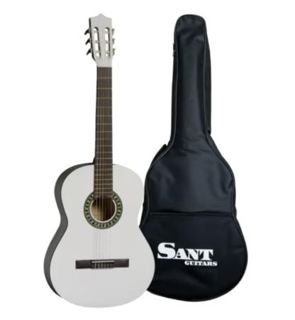 Sant Guitars CL-50-WH spansk guitar hvid m. taske